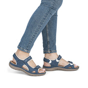 Rieker 64856-14 Ladies' Sandals-Navy