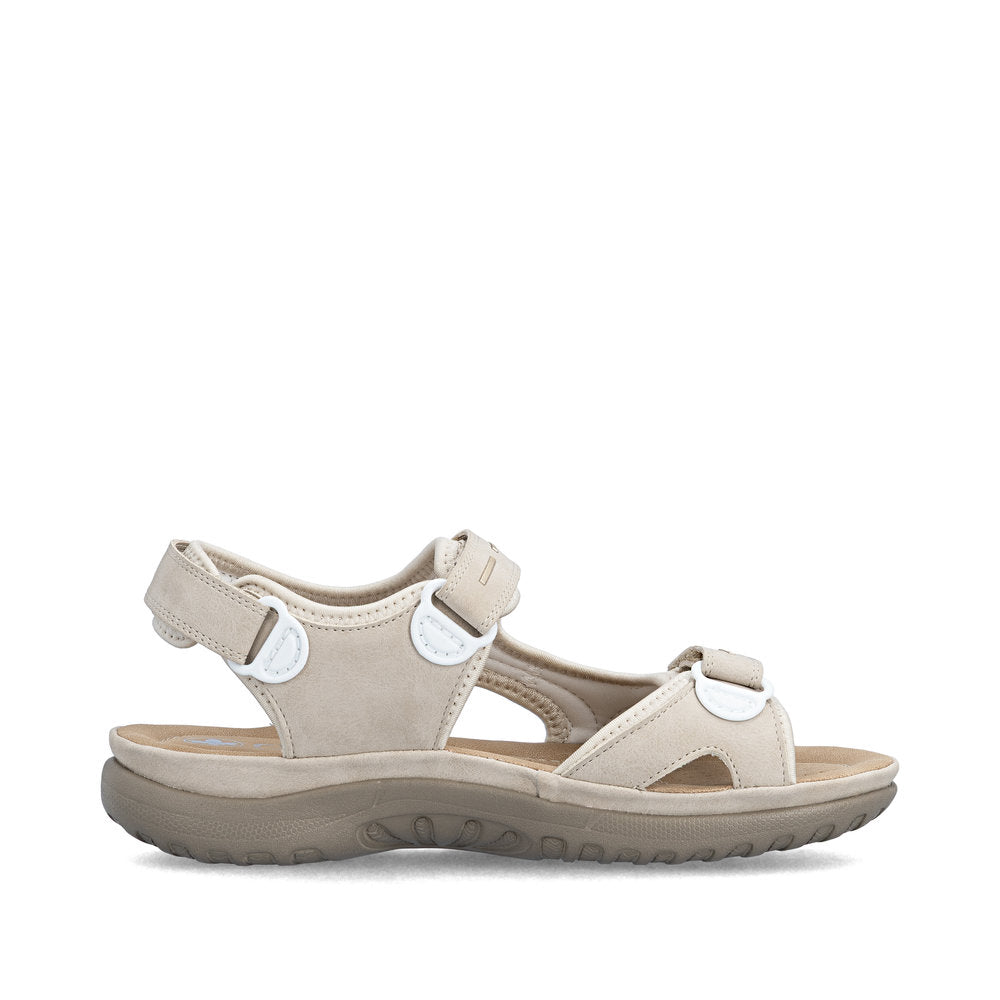 Rieker 64856-62 Ladies' Sandals-Beige