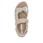 Rieker 64856-62 Ladies' Sandals-Beige