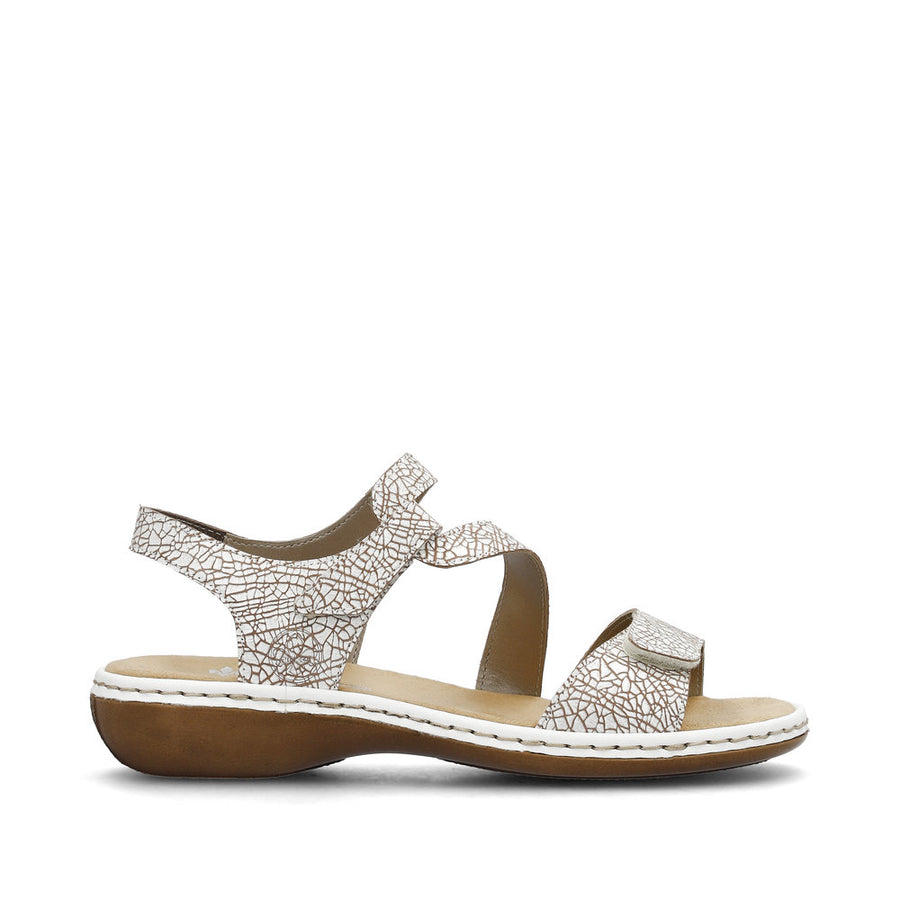 Rieker 659C7 Sandals-White