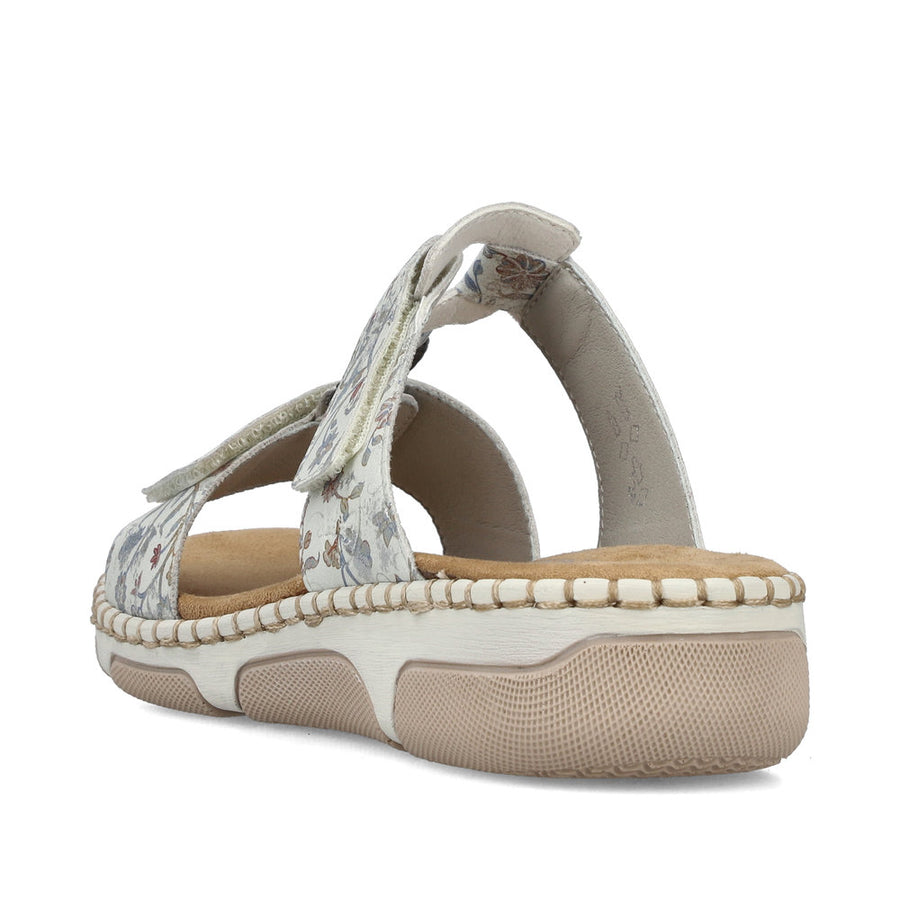 Rieker 66292-90 Ladies' Sandals-Grey Multi