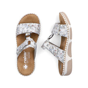 Rieker 66292-90 Ladies' Sandals-Grey Multi