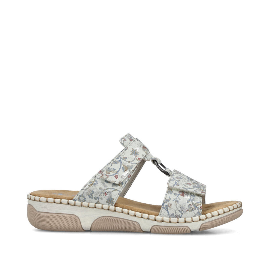 Rieker 66292-90 Ladies' Sandals-Grey Multi