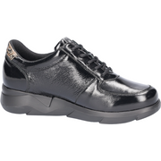 Waldlaufer 668002 Ladies Shoes-Black Pat