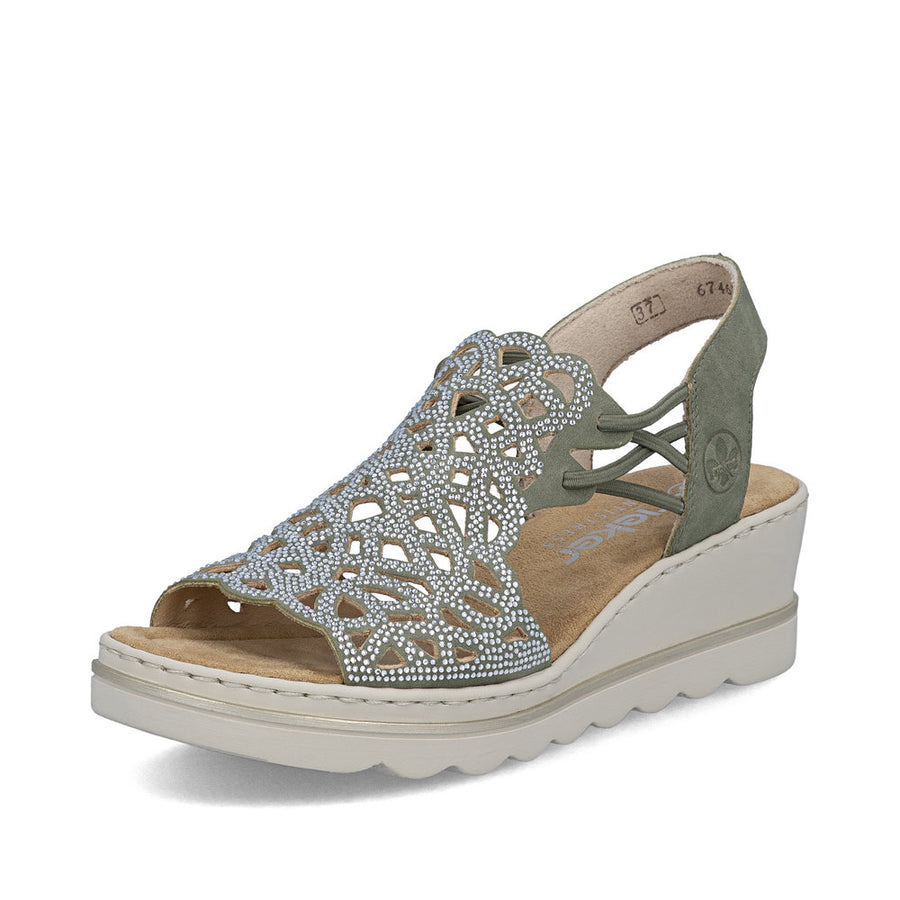 Rieker 67465-52 Ladies Sandal-Sage