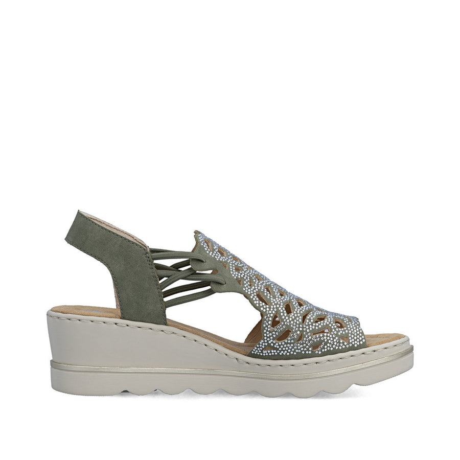 Rieker 67465-52 Ladies Sandal-Sage