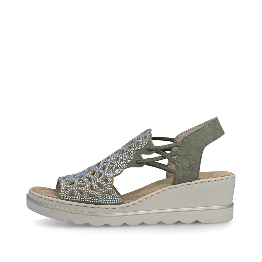 Rieker 67465-52 Ladies Sandal-Sage