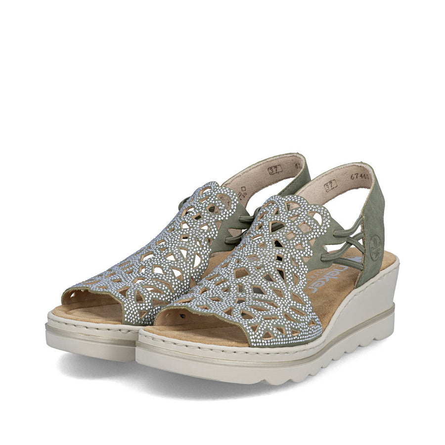 Rieker 67465-52 Ladies Sandal-Sage