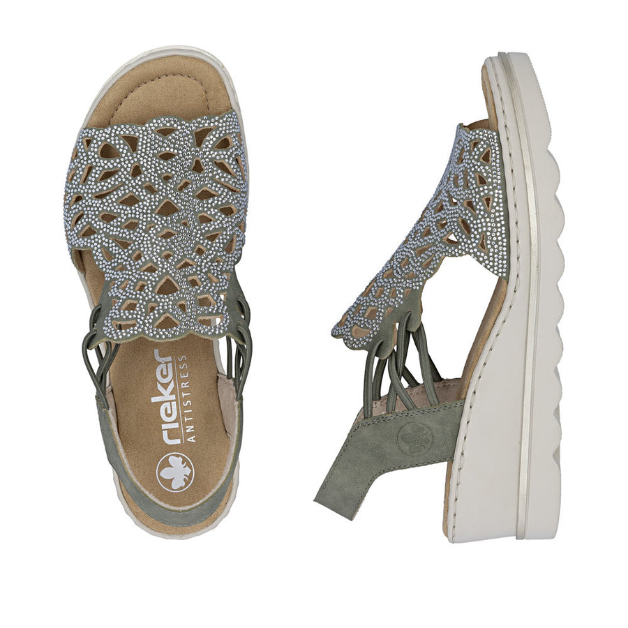 Rieker 67465-52 Ladies Sandal-Sage