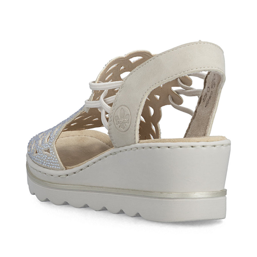 Rieker 67465-62 Ladies Sandal-Beige