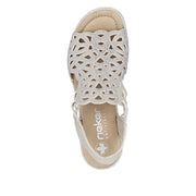 Rieker 67465-62 Ladies Sandal-Beige