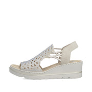 Rieker 67465-62 Ladies Sandal-Beige