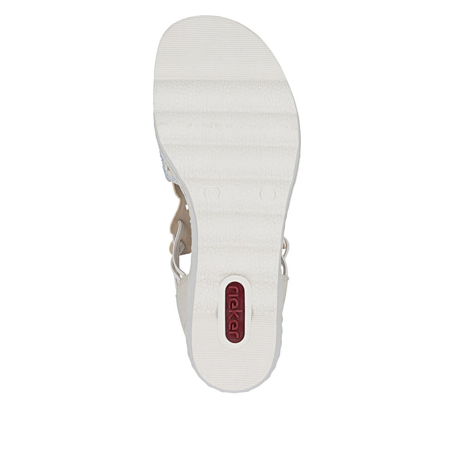 Rieker 67465-62 Ladies Sandal-Beige