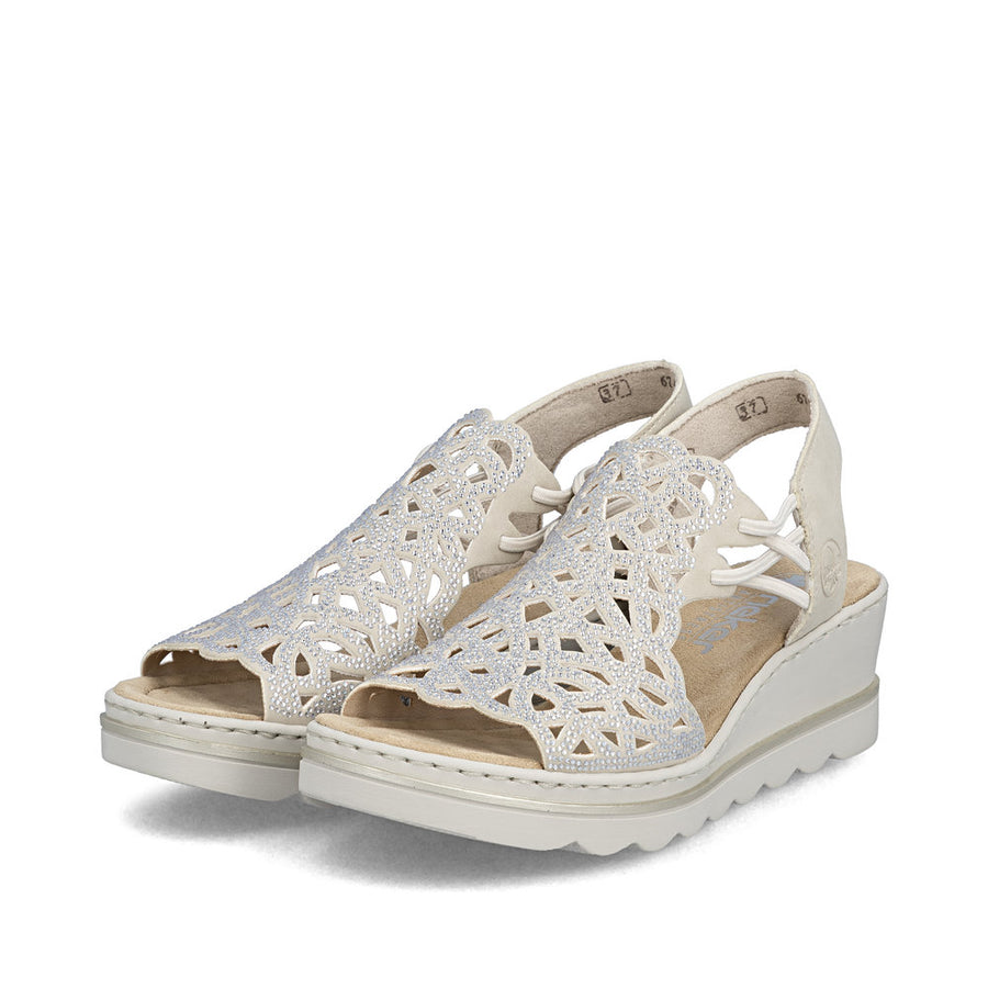 Rieker 67465-62 Ladies Sandal-Beige