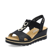 Rieker 67498 Sandals-Black