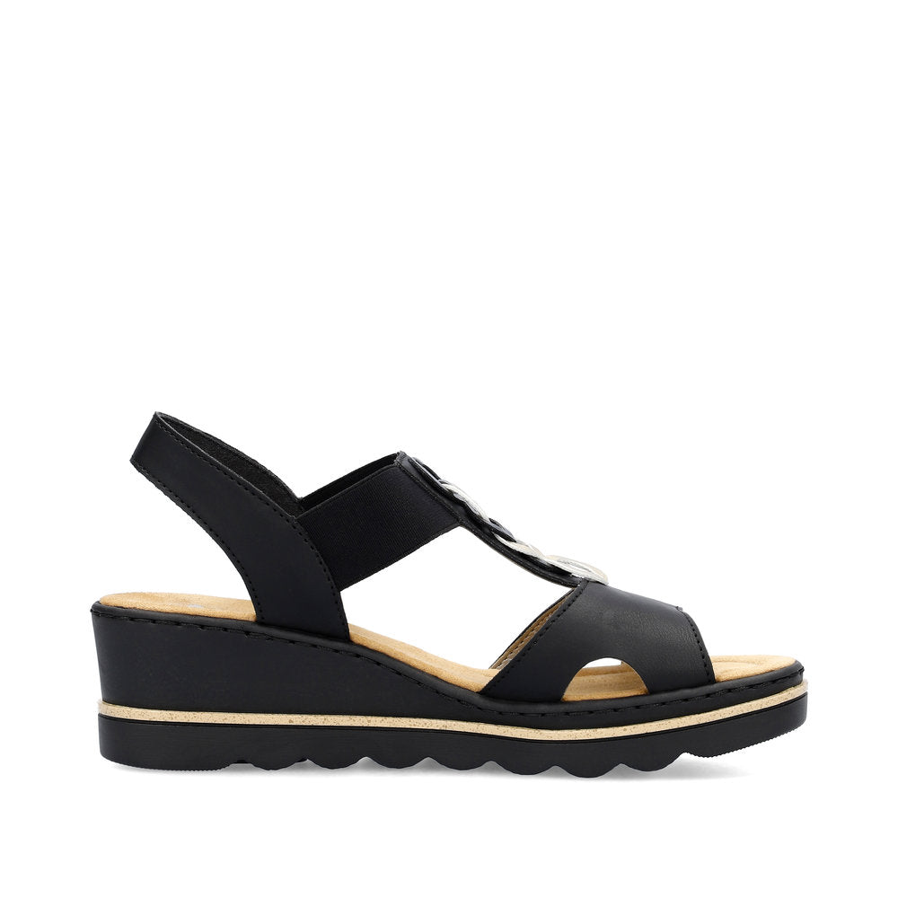 Rieker 67498 Sandals-Black