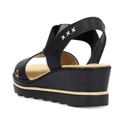 Rieker 67498 Sandals-Black