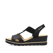 Rieker 67498 Sandals-Black