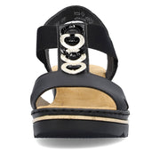 Rieker 67498 Sandals-Black