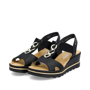 Rieker 67498 Sandals-Black