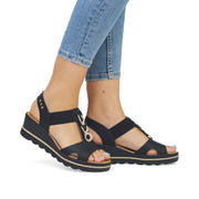 Rieker 67498 Sandals-Black