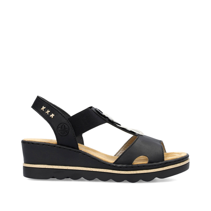 Rieker 67498 Sandals-Black