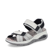Rieker 67651-40 Ladies Sandals-Grey
