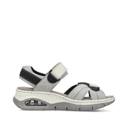 Rieker 67651-40 Ladies Sandals-Grey