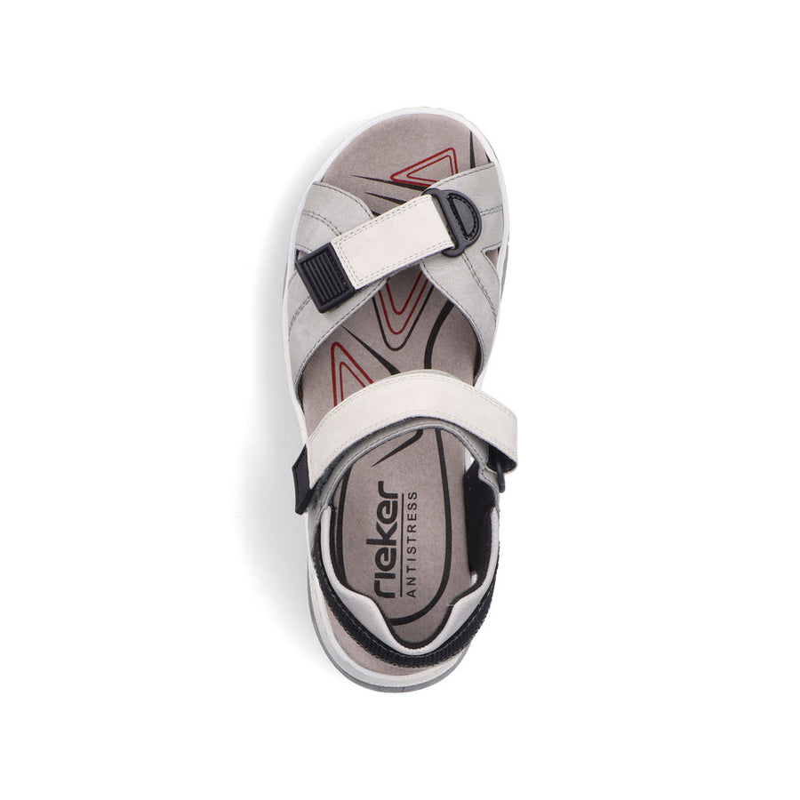 Rieker 67651-40 Ladies Sandals-Grey