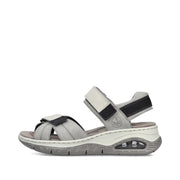 Rieker 67651-40 Ladies Sandals-Grey