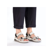 Rieker 67651-40 Ladies Sandals-Grey