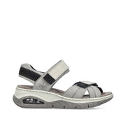 Rieker 67651-40 Ladies Sandals-Grey