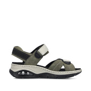 Rieker 67651-54 Ladies Sandals-Grey Multi