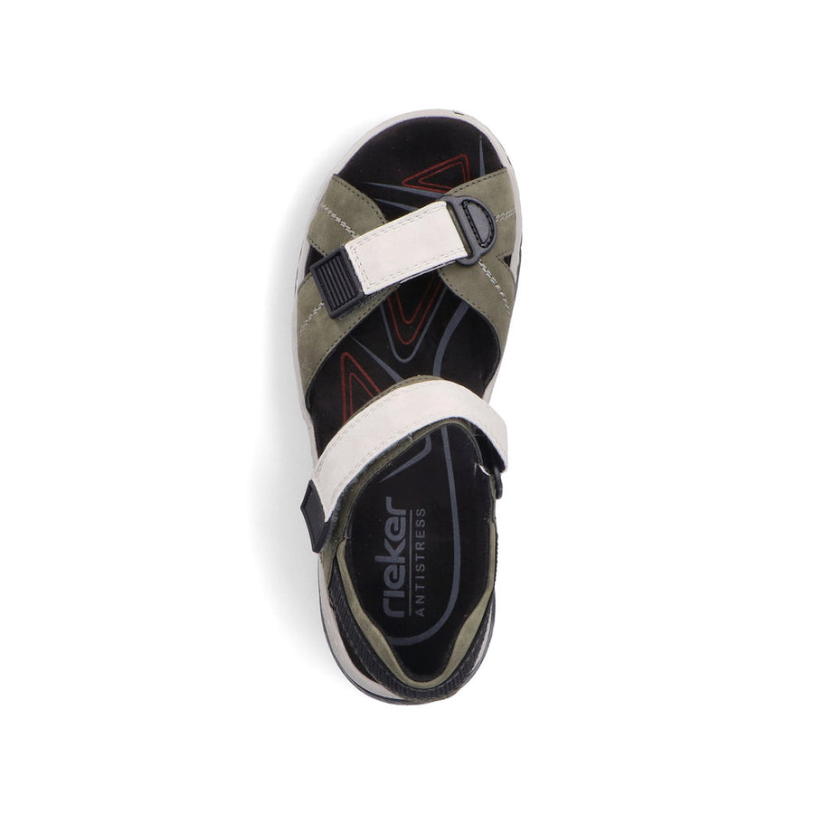 Rieker 67651-54 Ladies Sandals-Grey Multi