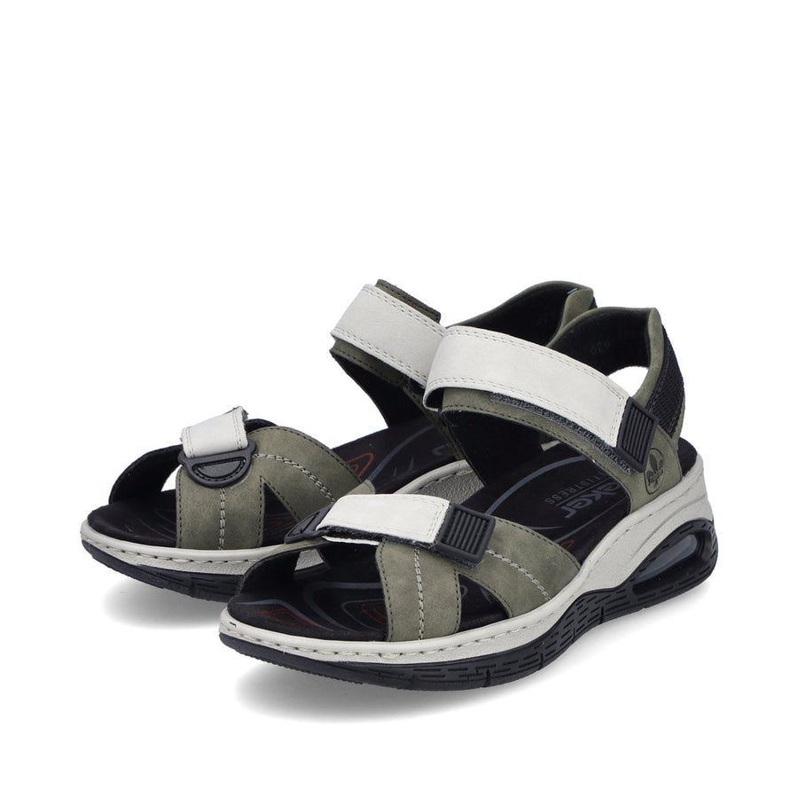 Rieker 67651-54 Ladies Sandals-Grey Multi