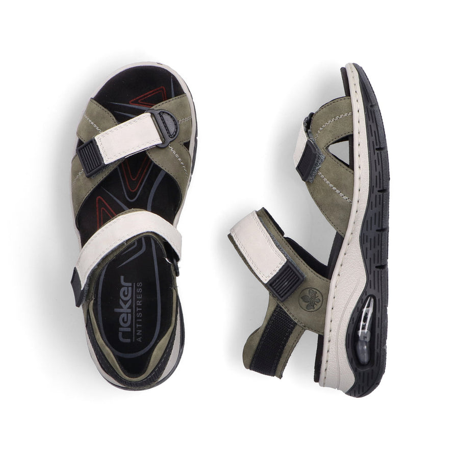 Rieker 67651-54 Ladies Sandals-Grey Multi