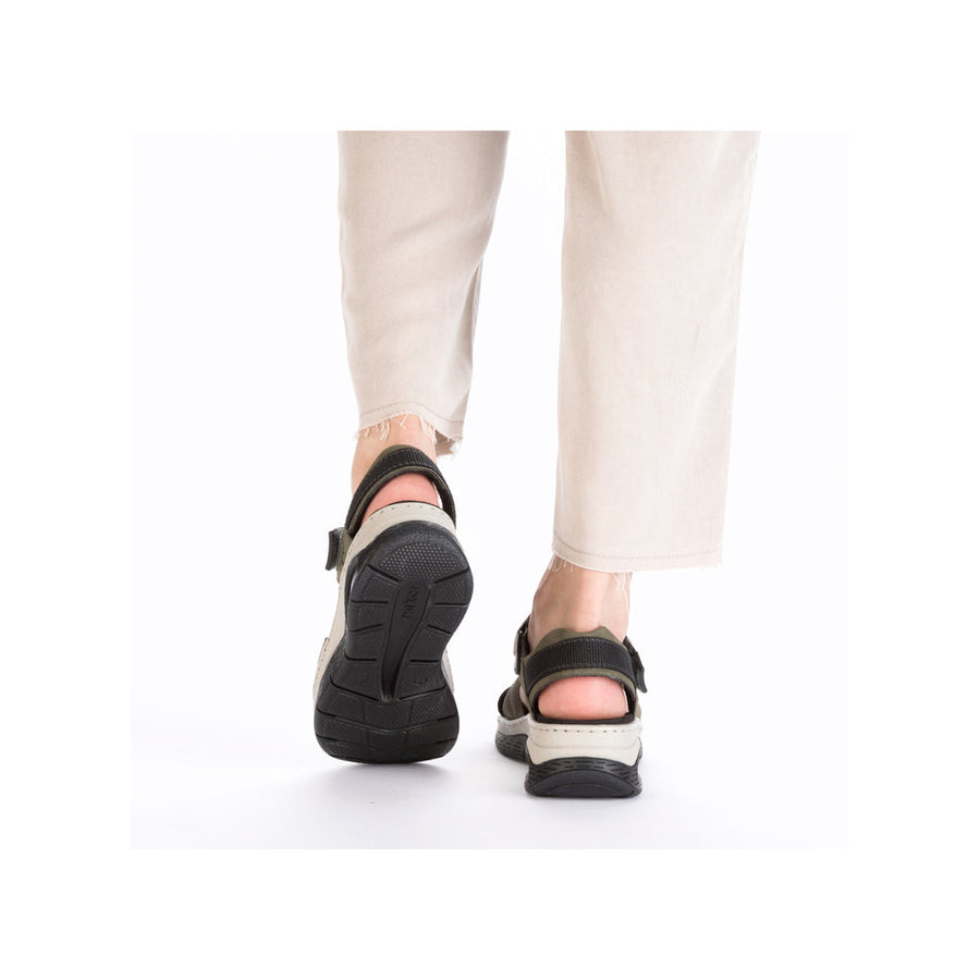 Rieker 67651-54 Ladies Sandals-Grey Multi