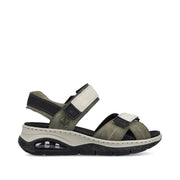 Rieker 67651-54 Ladies Sandals-Grey Multi