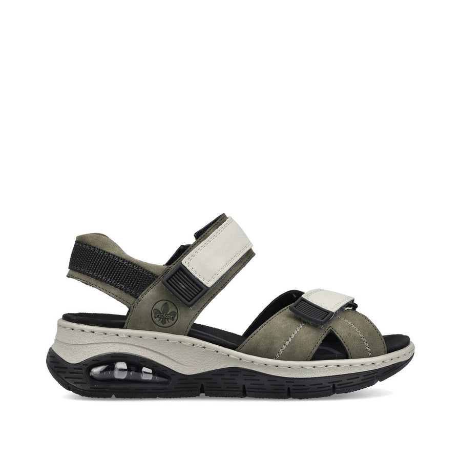 Rieker 67651-54 Ladies Sandals-Grey Multi