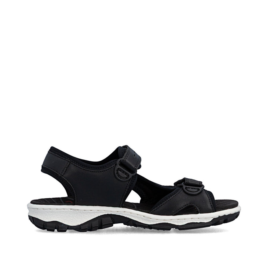 Rieker 68866-00 Sandals-Black