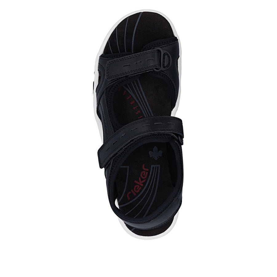 Rieker 68866-00 Sandals-Black