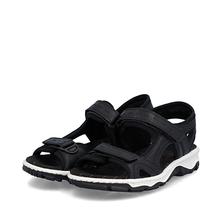Rieker 68866-00 Sandals-Black