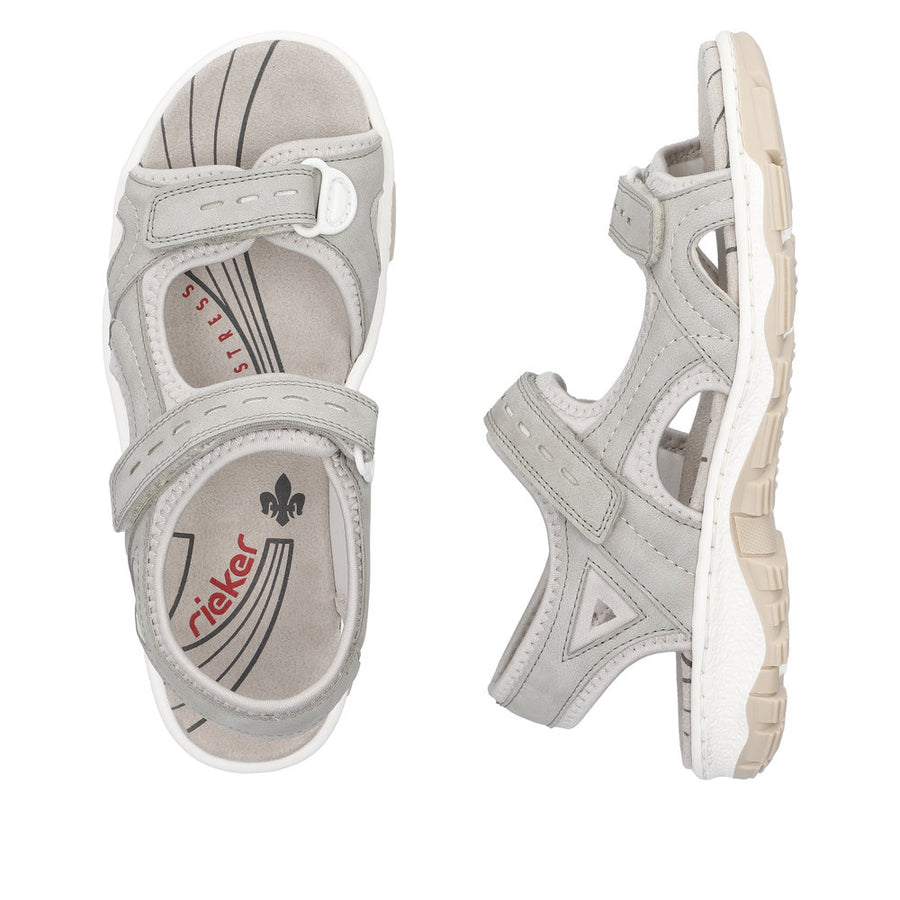 Rieker 68866 Sandals-Grey