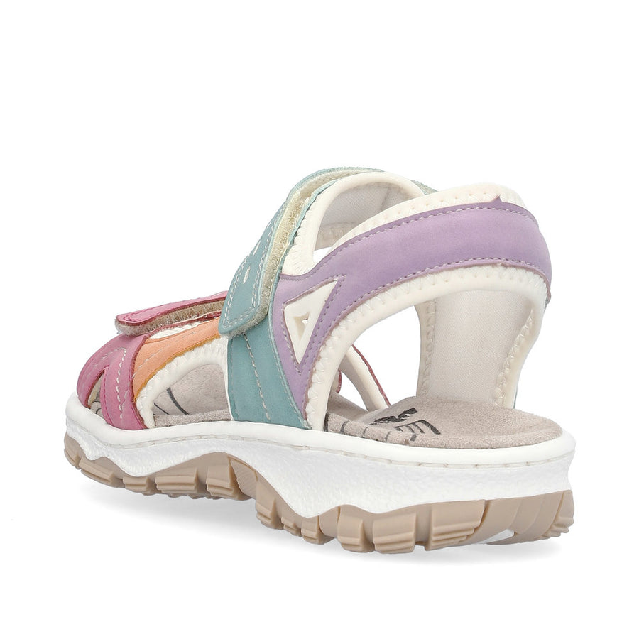 Rieker 68866 Sandals-Pink Multi