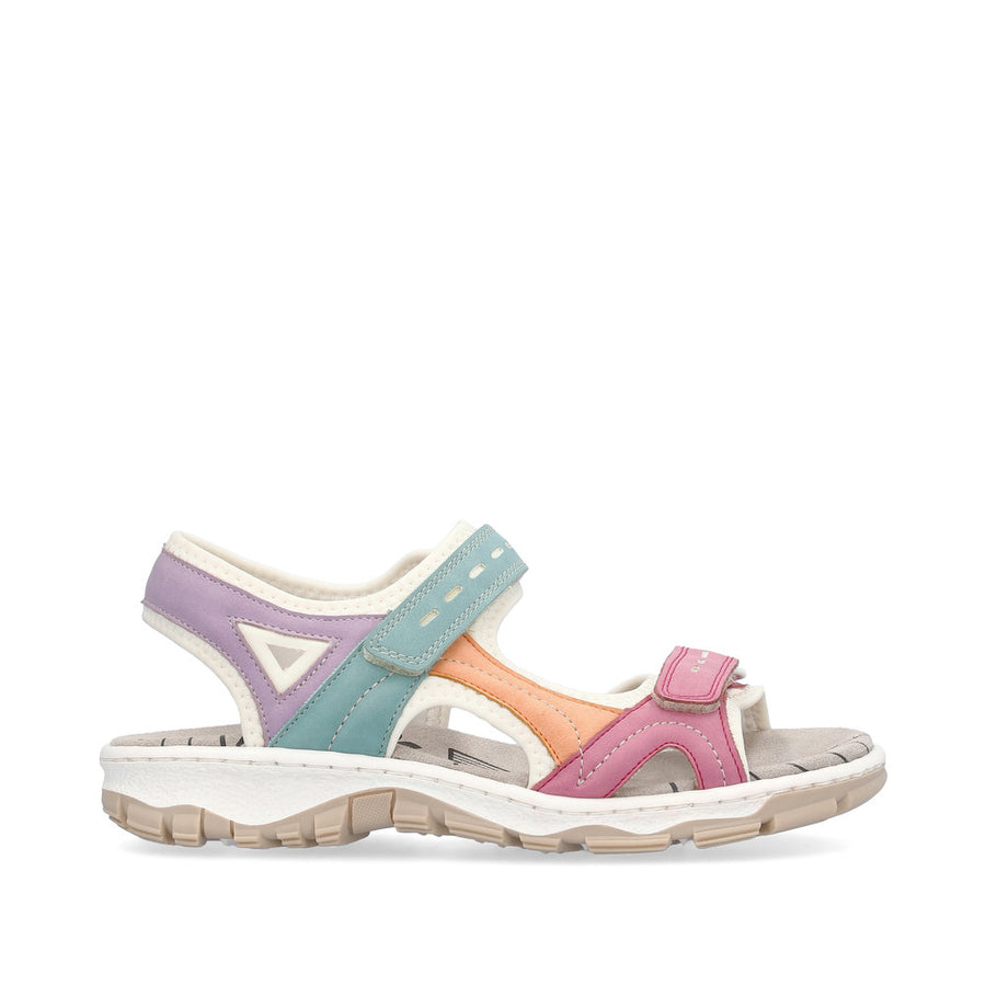 Rieker 68866 Sandals-Pink Multi