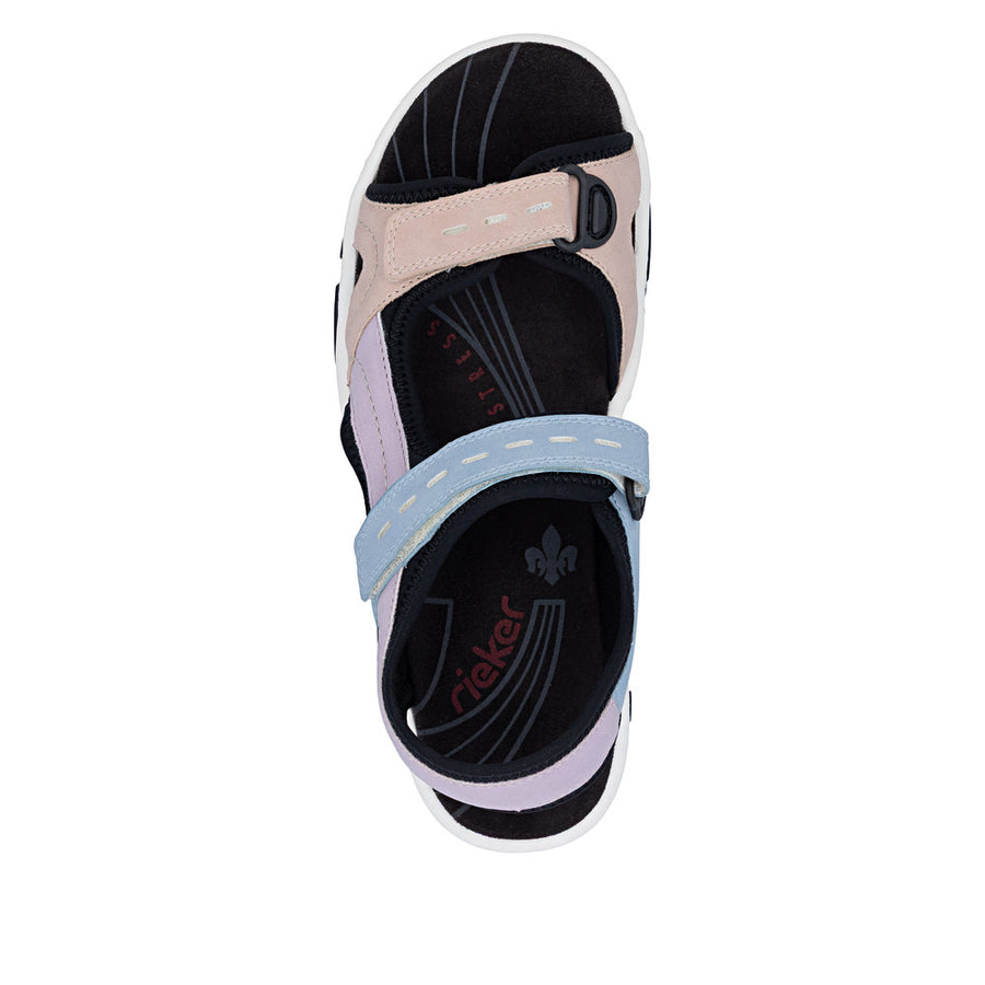 Rieker 68866-93 Sandals-Purple Multi