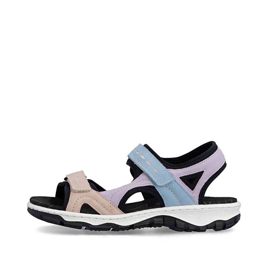 Rieker 68866-93 Sandals-Purple Multi