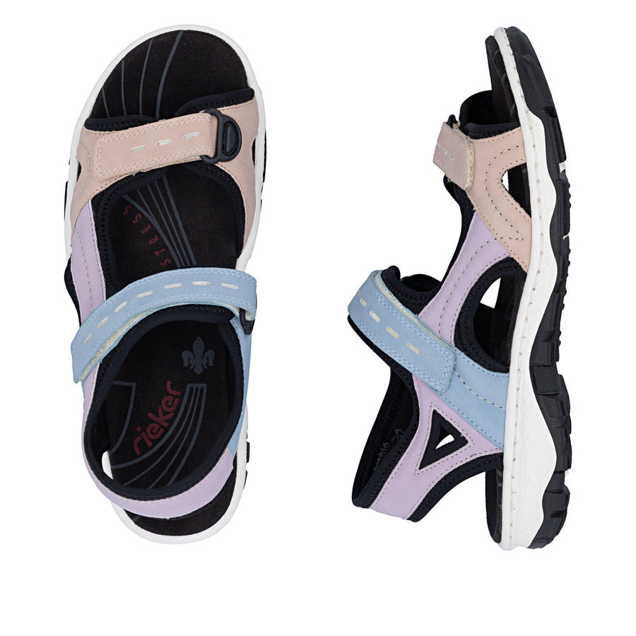 Rieker 68866-93 Sandals-Purple Multi