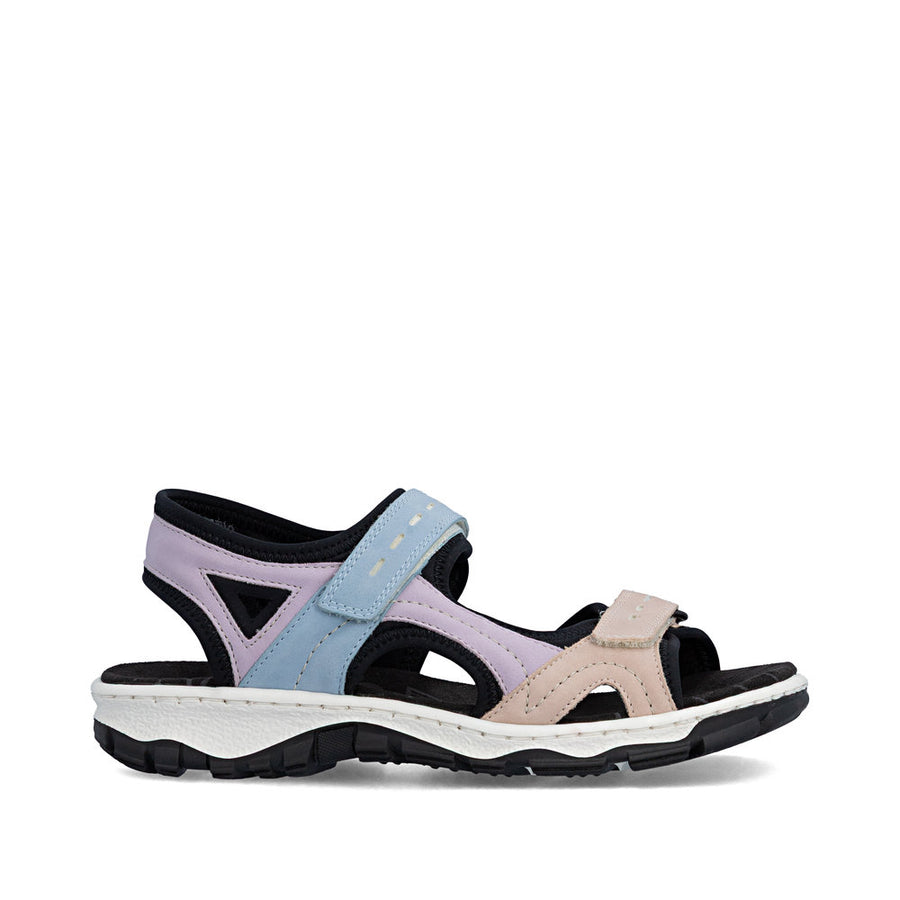 Rieker 68866-93 Sandals-Purple Multi