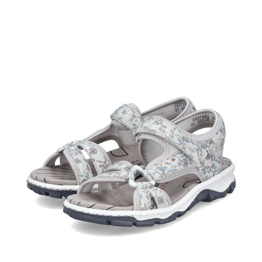 Rieker 68879-96 Sandals-Grey Multi